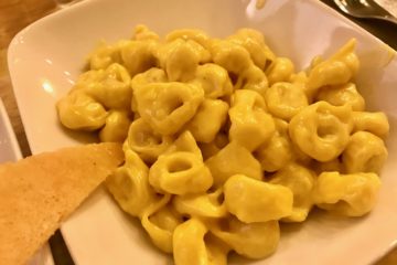 Tortellini zabaione parmigiano